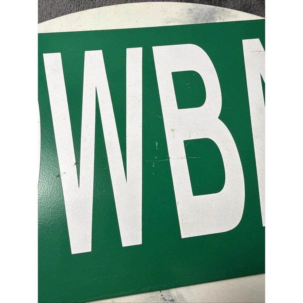 Vintage Green Metal Street Sign Snowbabies St Heavy Duty Custom Wall Decor 24